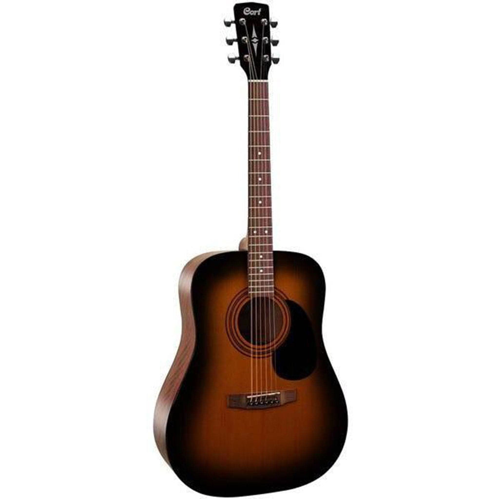 Cort Acoustic Guitars Single / Satin Sunburst Cort AD810 Dreadnought Acoustic Guitar with E-Book