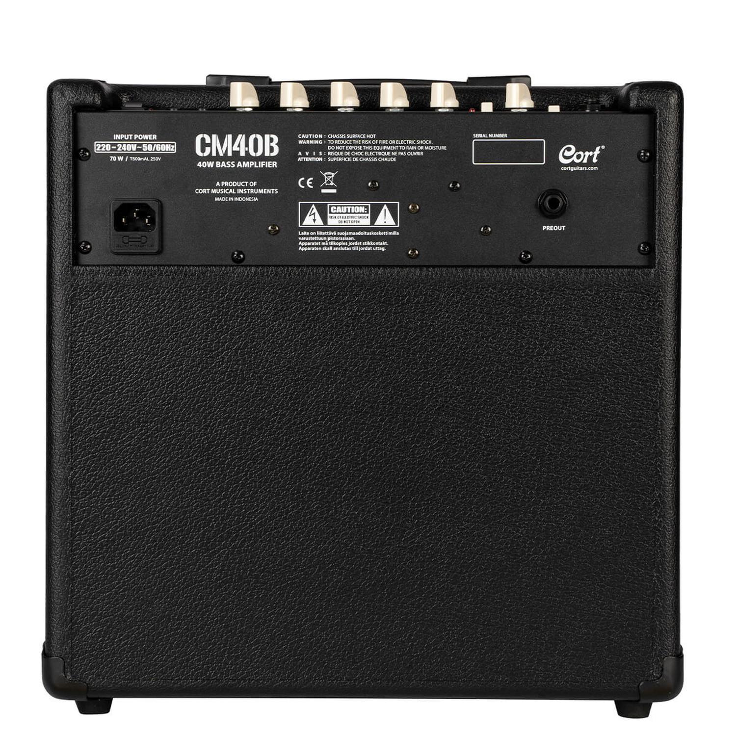 Cort Bass Combo Amplifiers Cort CM40B 40 Watt Bass Guitar Amplifier #type_bundle