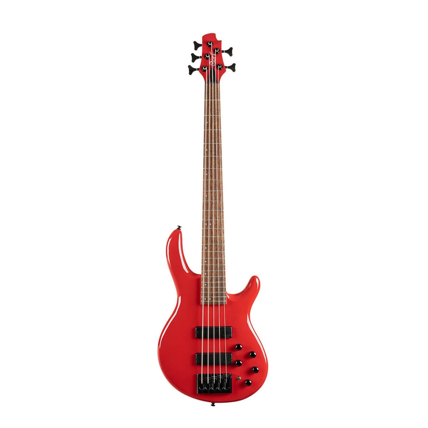 Cort Bass Guitar Candy Red Cort C5 Deluxe 5 String Bass Guitar