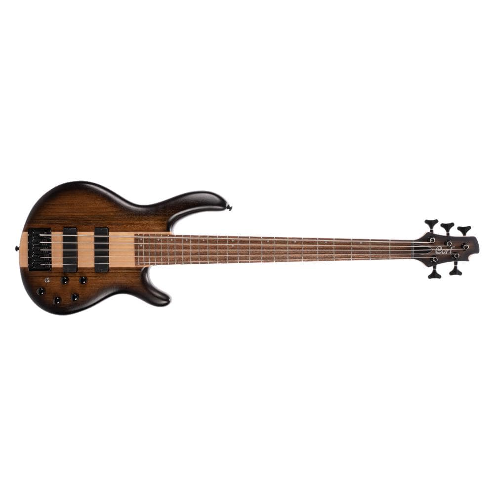 cort bass guitars antique brown burst cort c5 plus ovmh 5 string bass guitar - antique brown burst     