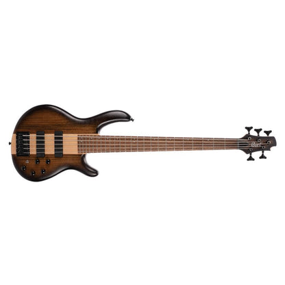 cort bass guitars antique brown burst cort c5 plus ovmh 5 string bass guitar - antique brown burst     