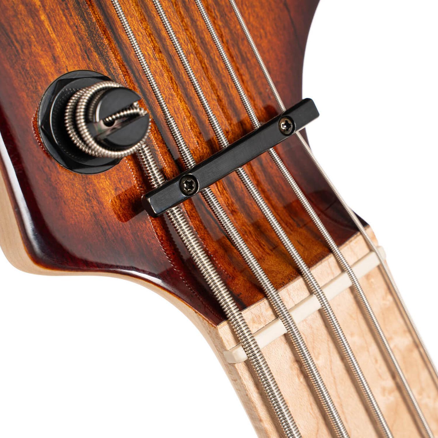 Cort Bass Guitars Antique Brown Burst Cort GB-Fusion 5 5 String Bass Guitar with Gig Bag 