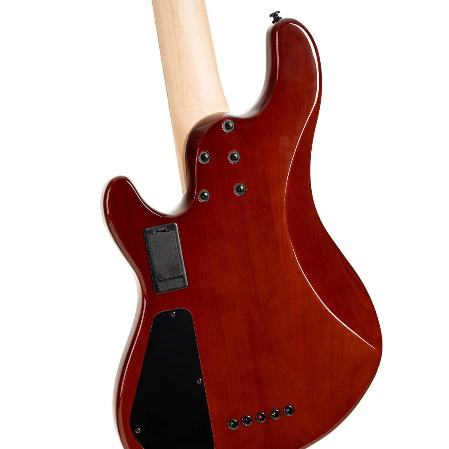 Cort Bass Guitars Antique Brown Burst Cort GB-Fusion 5 5 String Bass Guitar with Gig Bag 