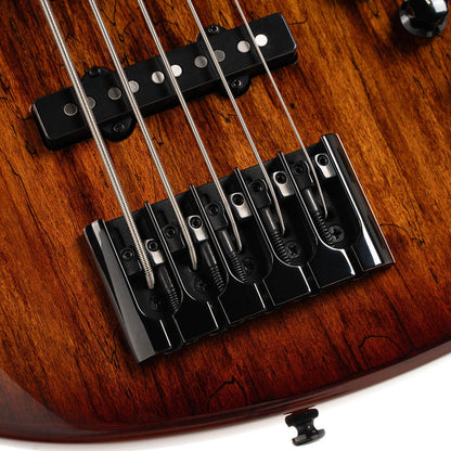 Cort Bass Guitars Antique Brown Burst Cort GB-Fusion 5 5 String Bass Guitar with Gig Bag 