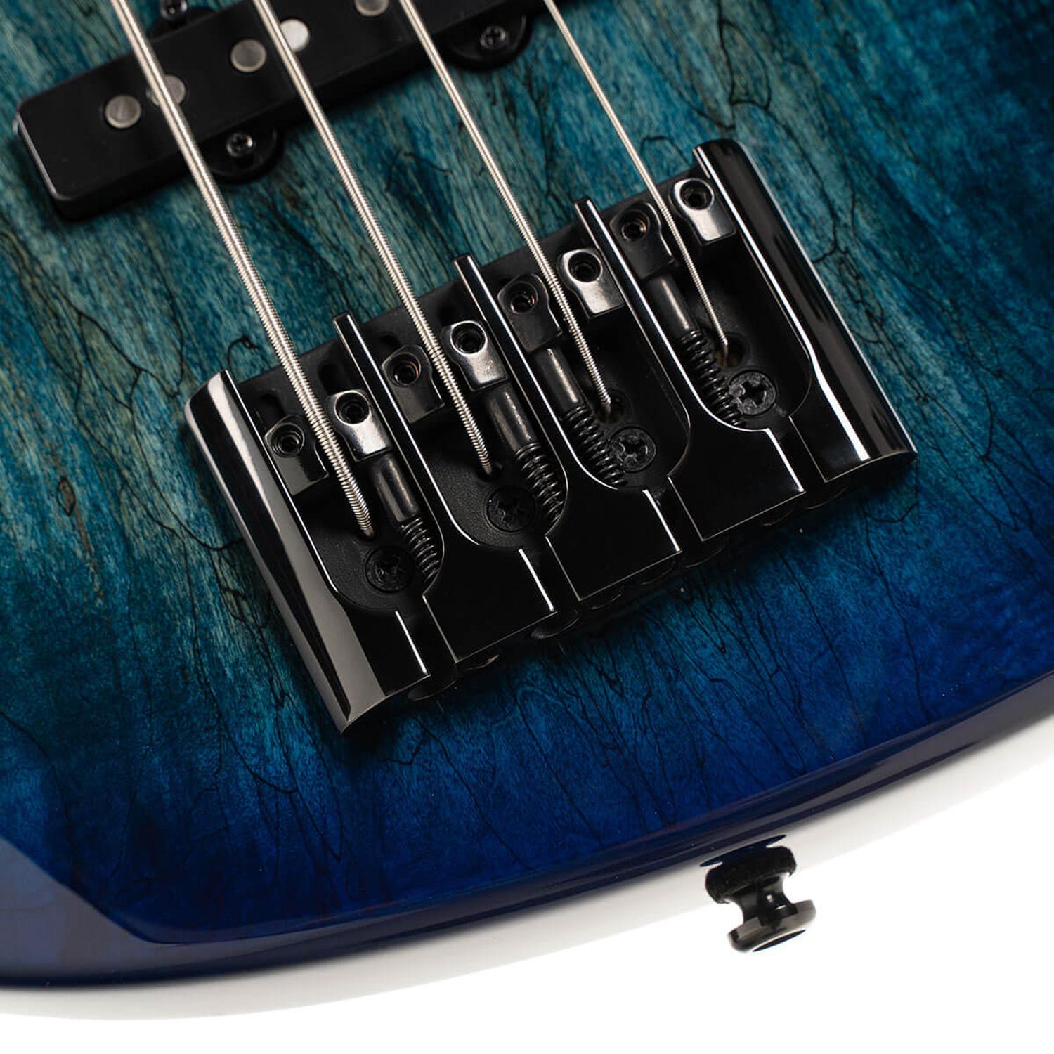 Cort Bass Guitars Blue Burst Cort GB-Fusion 4 4 String Bass Guitar with Gig Bag