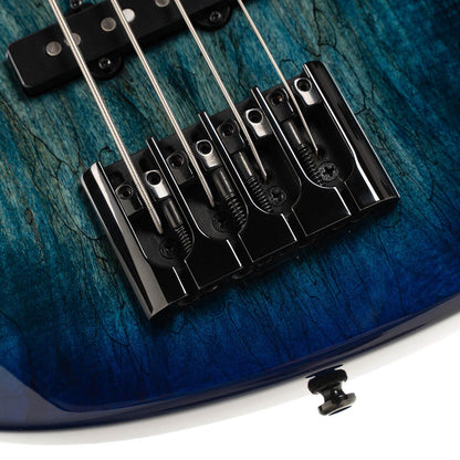 Cort Bass Guitars Blue Burst Cort GB-Fusion 4 4 String Bass Guitar with Gig Bag