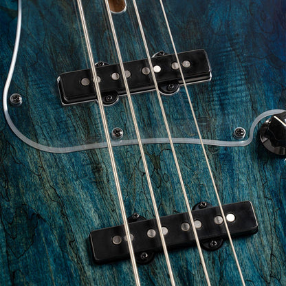 Cort Bass Guitars Blue Burst Cort GB-Fusion 4 4 String Bass Guitar with Gig Bag