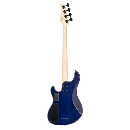 Cort Bass Guitars Blue Burst Cort GB-Fusion 4 4 String Bass Guitar with Gig Bag