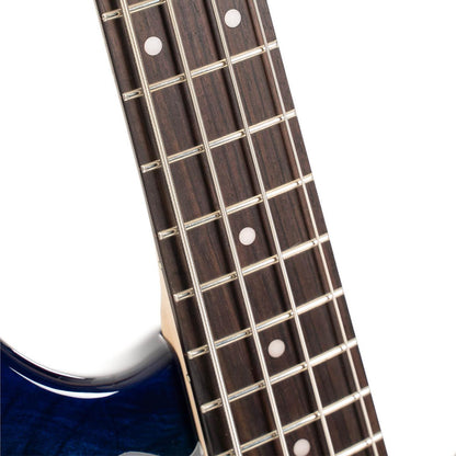 Cort Bass Guitars Blue Burst Cort GB-Fusion 4 4 String Bass Guitar with Gig Bag