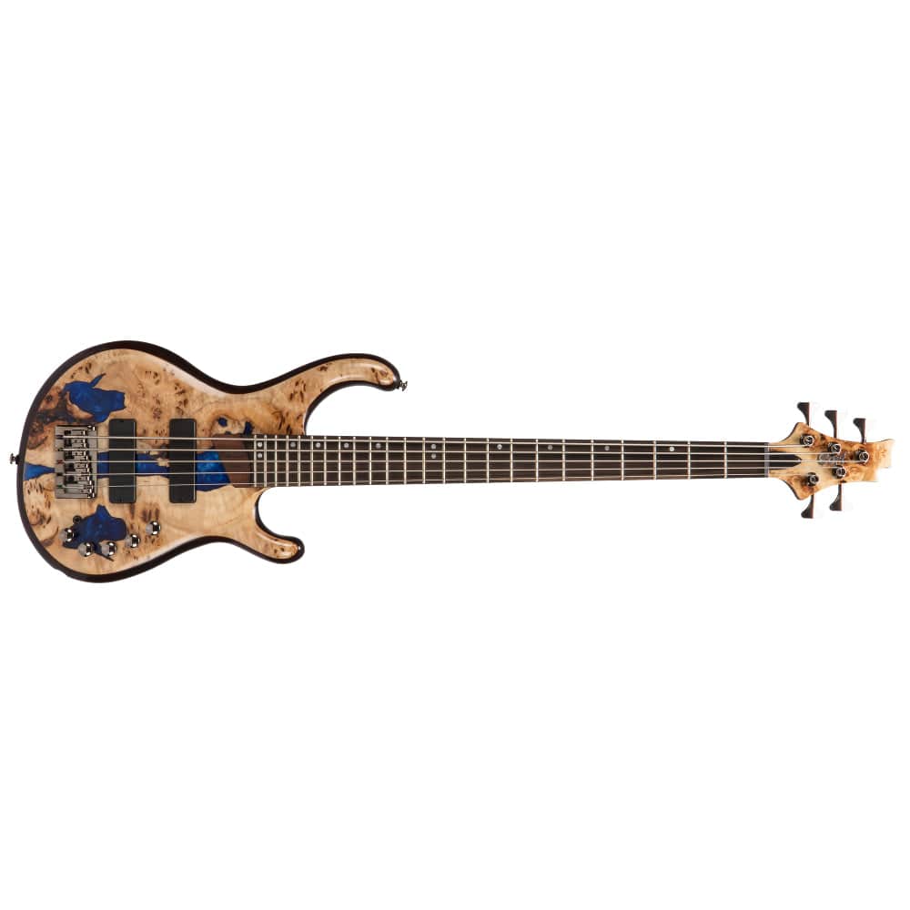 cort bass guitars blue resin burl cort persona 5 blue resin burl 5-string bass guitar     