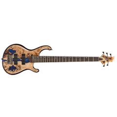 Cort Bass Guitars Blue Resin Burl Cort Persona 5 Blue Resin Burl 5-String Bass Guitar