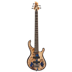 Cort Bass Guitars Blue Resin Burl Cort Persona 5 Blue Resin Burl 5-String Bass Guitar