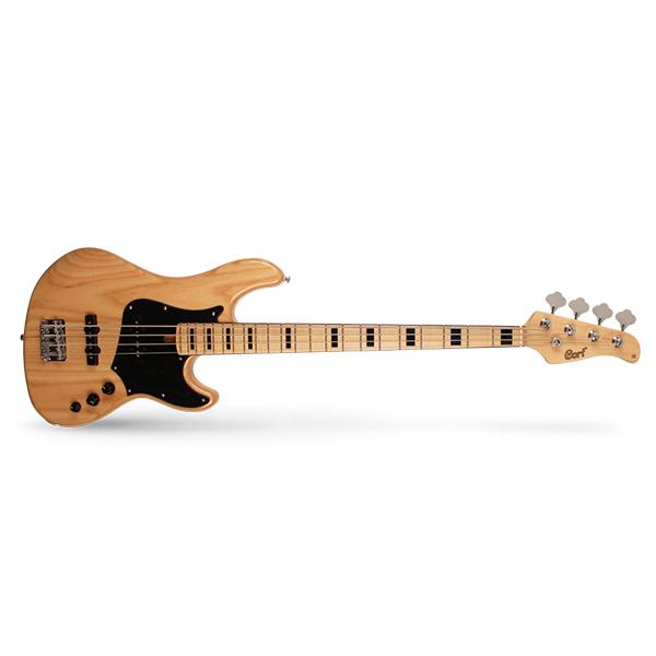 cort bass guitars cort gb54-ash nat 4 string bass guitar - natural glossy
