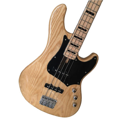 cort bass guitars cort gb54-ash nat 4 string bass guitar - natural glossy