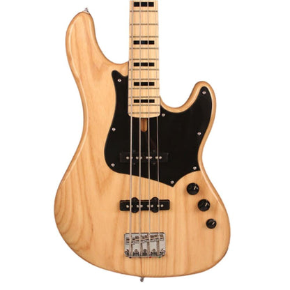 cort bass guitars cort gb54-ash nat 4 string bass guitar - natural glossy