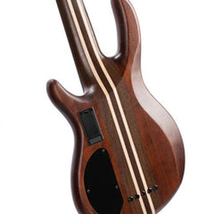 Cort Bass Guitars Etched Natural Black Cort A5 Ultra Ash 5 String Bass Guitar with Case - Etched Natural Black