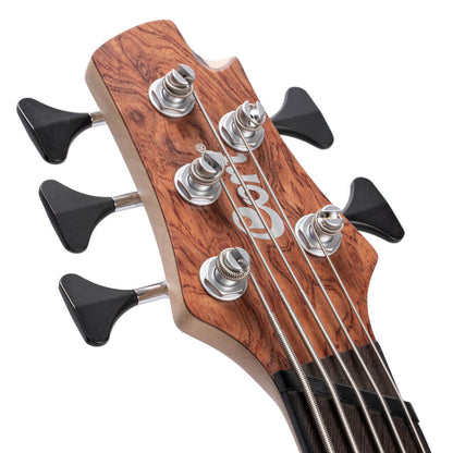 Cort Bass Guitars Open Pore Bubinga Natural Cort A5 Beyond 5 String Bass Guitar with Case