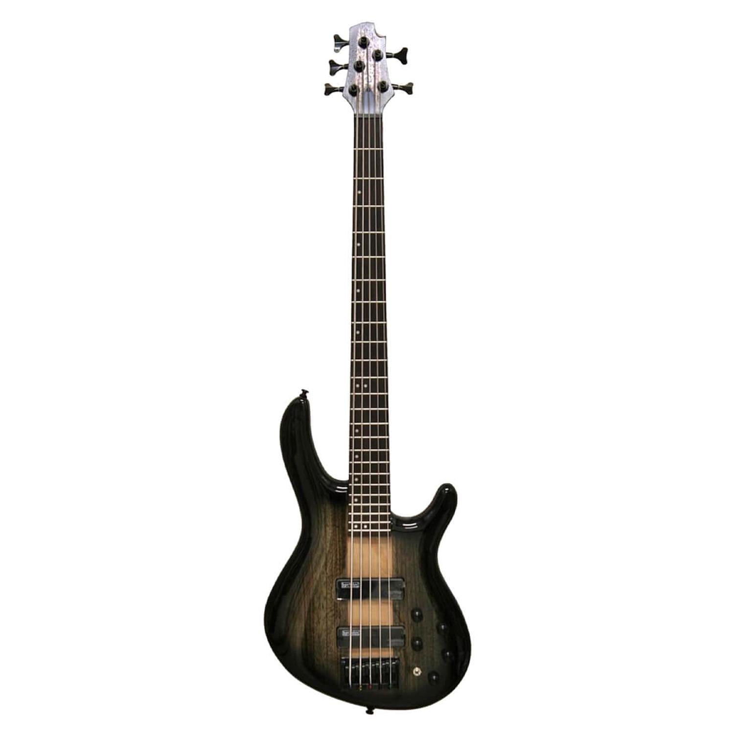 Cort Bass Guitars Trans Black Burst Cort C5 Plus ZBMH 5-String Electric Bass Guitar