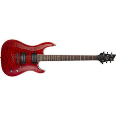 Cort Electric Guitars Black Cherry Cort KX-1Q Electric Guitar with Set Neck