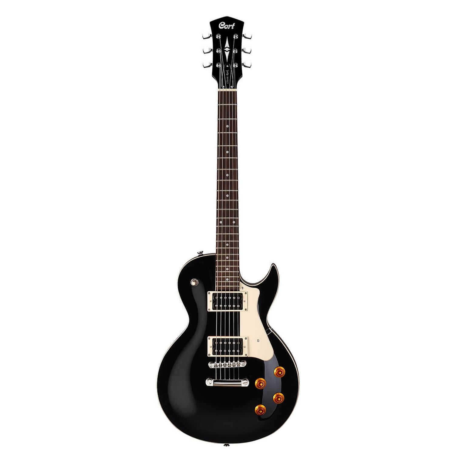 Cort Electric Guitars Black Cort CR100 Les Paul Style Electric Guitar #color_black