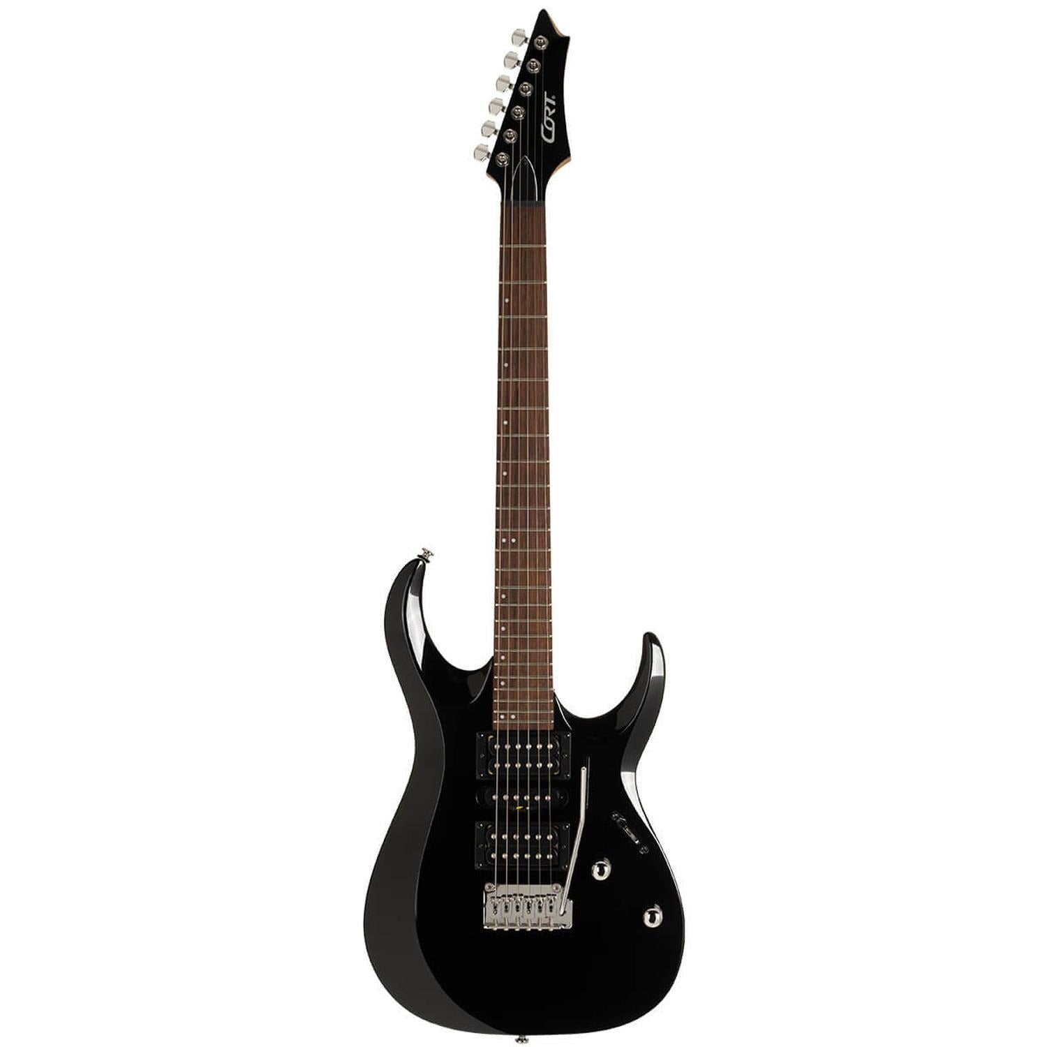 Cort Electric Guitars Black Cort X200 X Series 6 String Electric Guitar #color_black