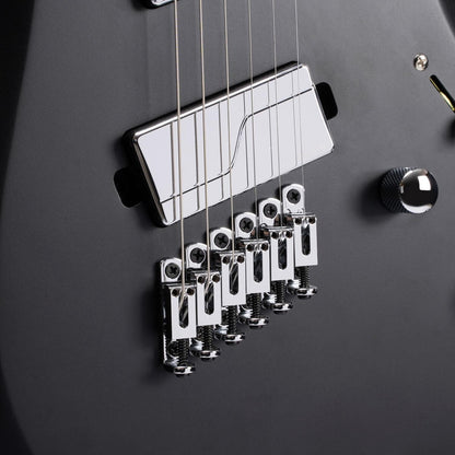 Cort Electric Guitars Black Satin Cort X Series X700 Mutility Multi Scale 6 String Electric Guitar