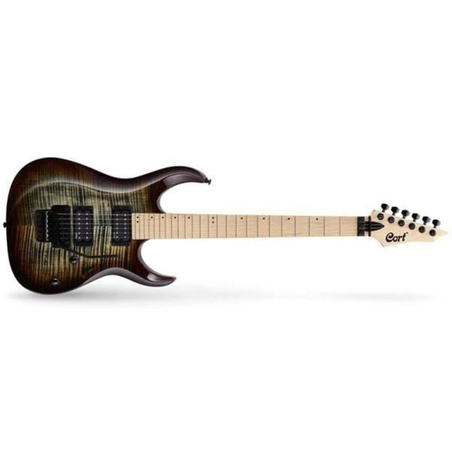 Cort Electric Guitars Brown Burst/Flamed Top / Maple Cort X Series X300 6-String Electric Guitar
