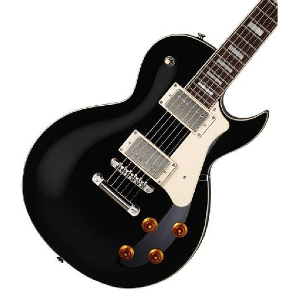 Cort Electric Guitars Bundles Cort CR200 Les Paul Style Electric Guitar with Gigbag, Strap, Pick, Cable, Cloth and Tuner, Ebook #title_black