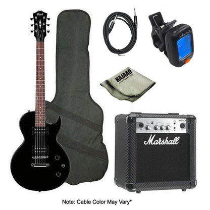 cort electric guitars bundles cort cr50 les paul style electric deluxe guitar bundle