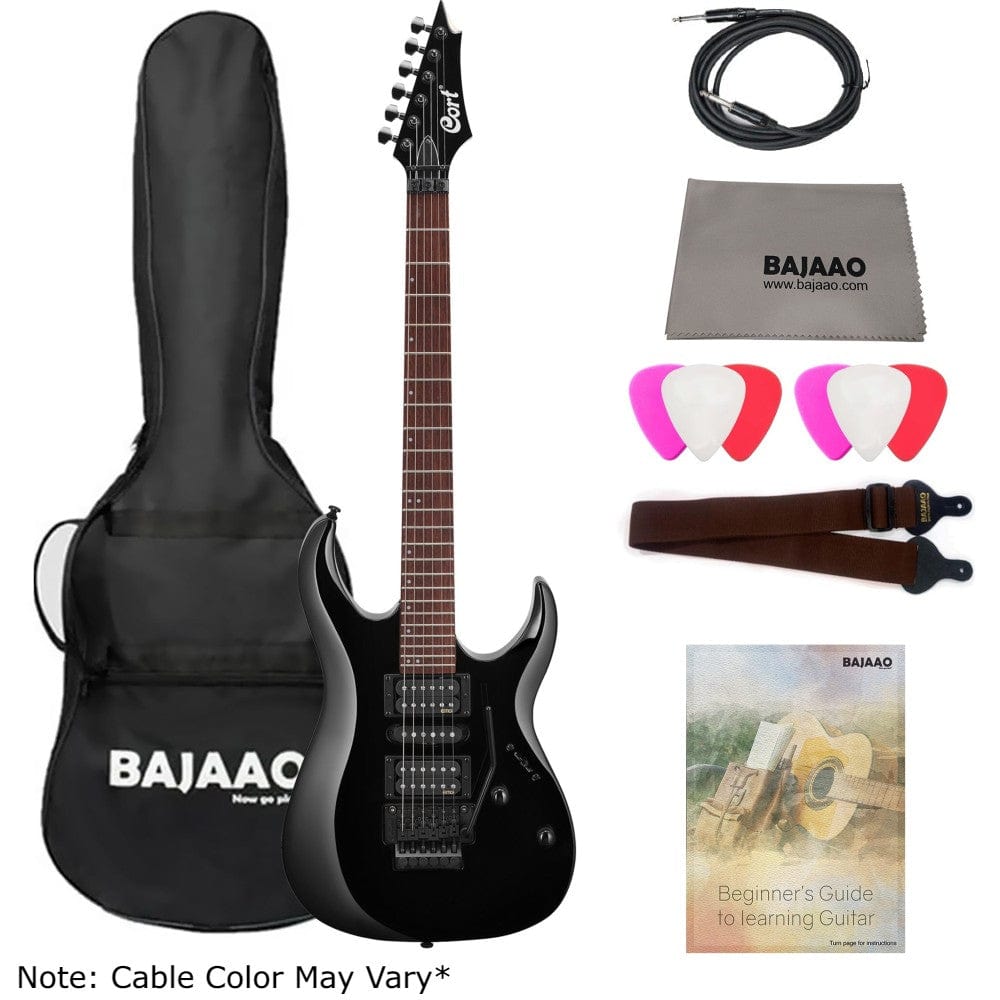 cort electric guitars bundles cort x-250 6-string electric guitar with gigbag, polishing cloth, strap, picks & ebook