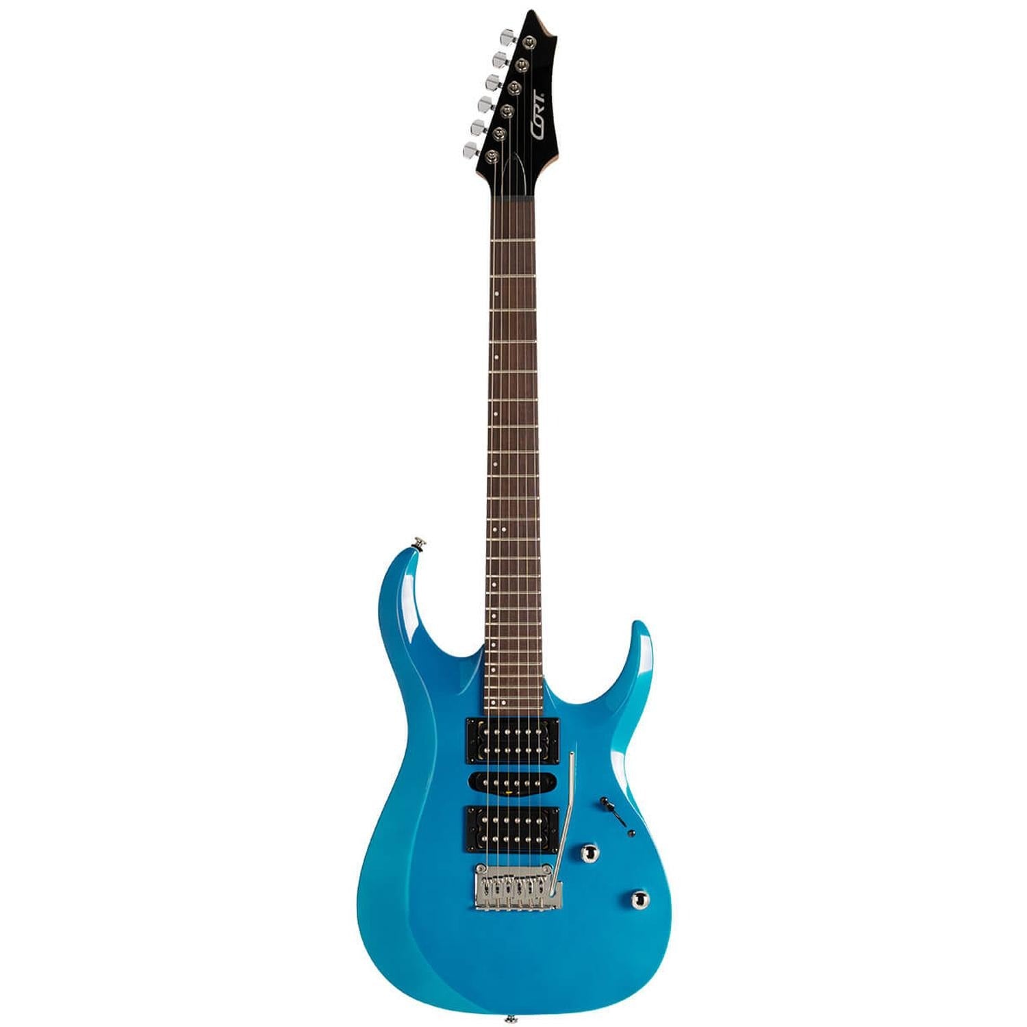 Cort Electric Guitars Candy Blue Cort X200 X Series 6 String Electric Guitar 
