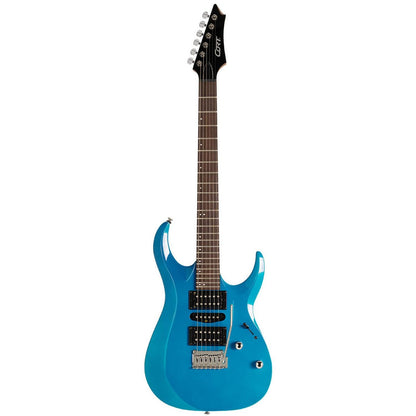 Cort Electric Guitars Candy Blue Cort X200 X Series 6 String Electric Guitar 