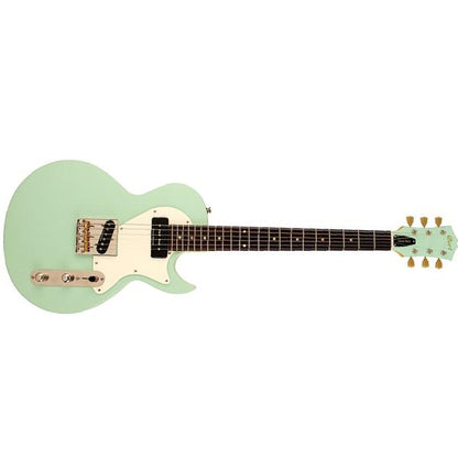 cort electric guitars cort cr-ltd16 electric guitar - matt light green