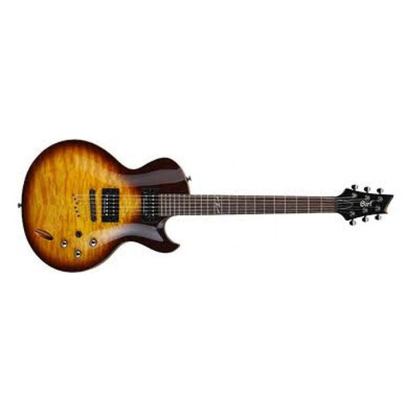 cort electric guitars cort z-custom 1 electric guitar - brown sunburst