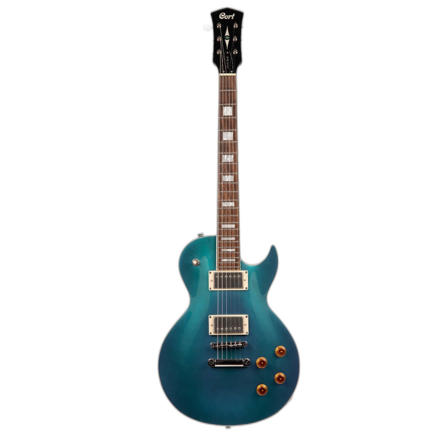 Cort Electric Guitars Flip Blue Cort CR200 Les Paul Style Electric Guitar #title_flip-blue
