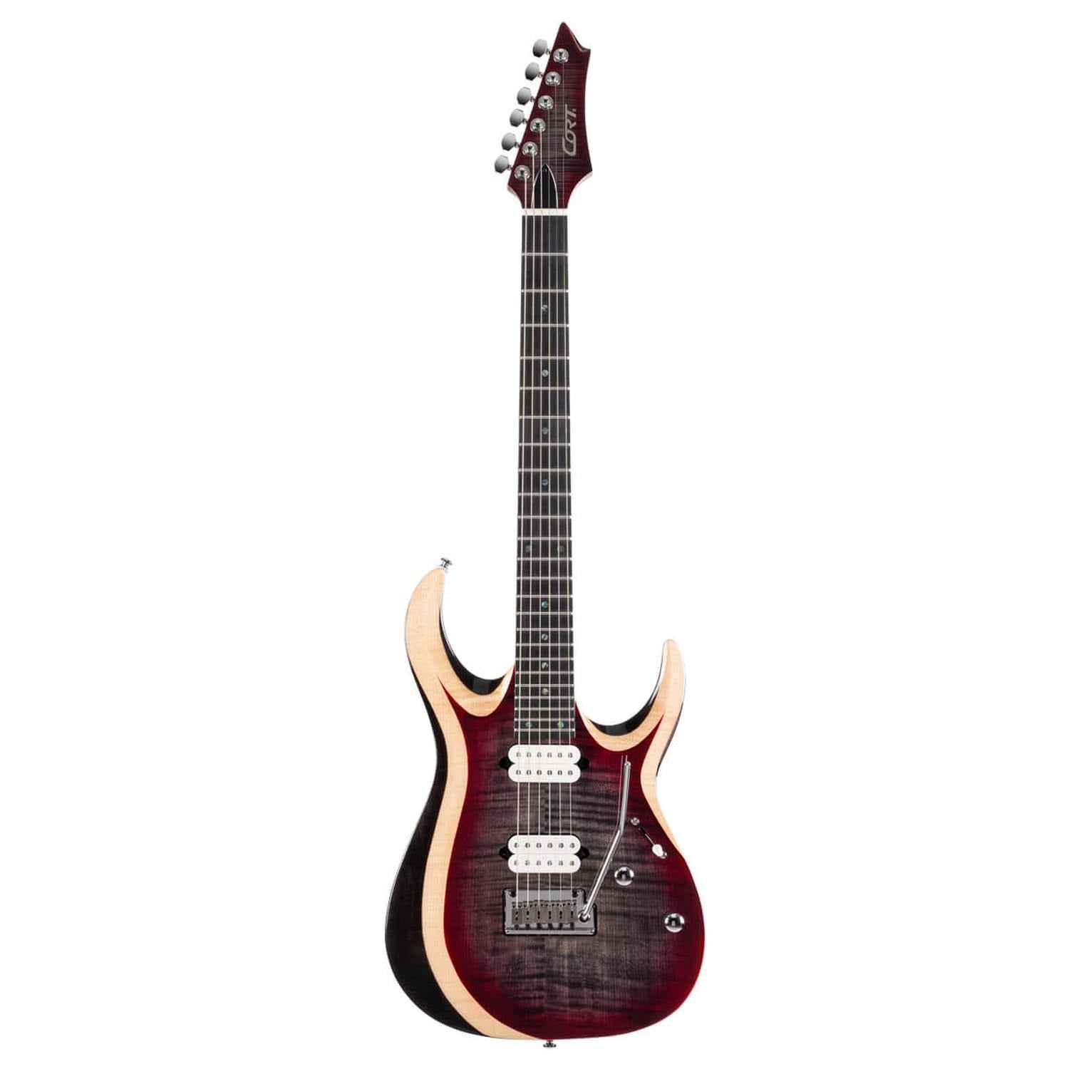 Cort Electric Guitars Lava Burst Cort X Series X700 Duality II 6 String Electric Guitar #color_lava-burst