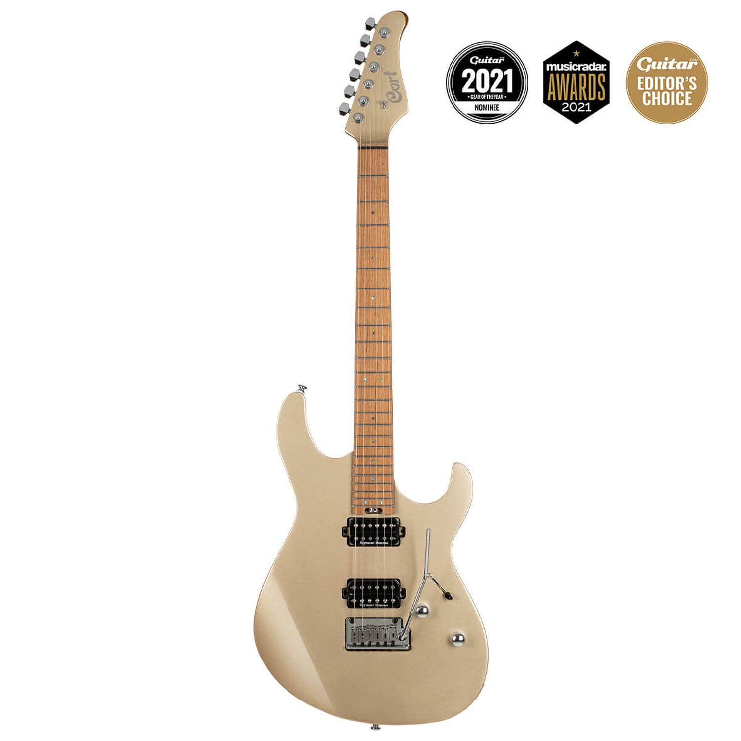 Cort Electric Guitars Metallic Gold Cort G300 Pro G Series 6 String Electric Guitar #color_metallic-gold