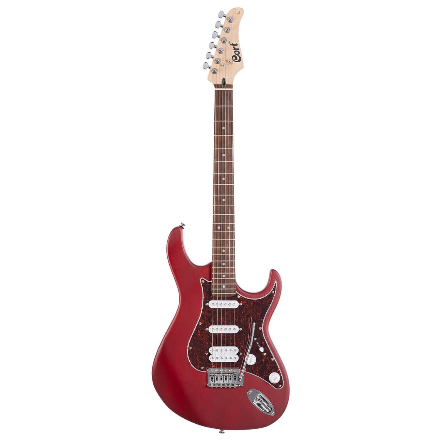 Cort Electric Guitars Open Pore Black Cherry Cort G Series G110 6 String Electric Guitar #color_open-pore-black-cherry