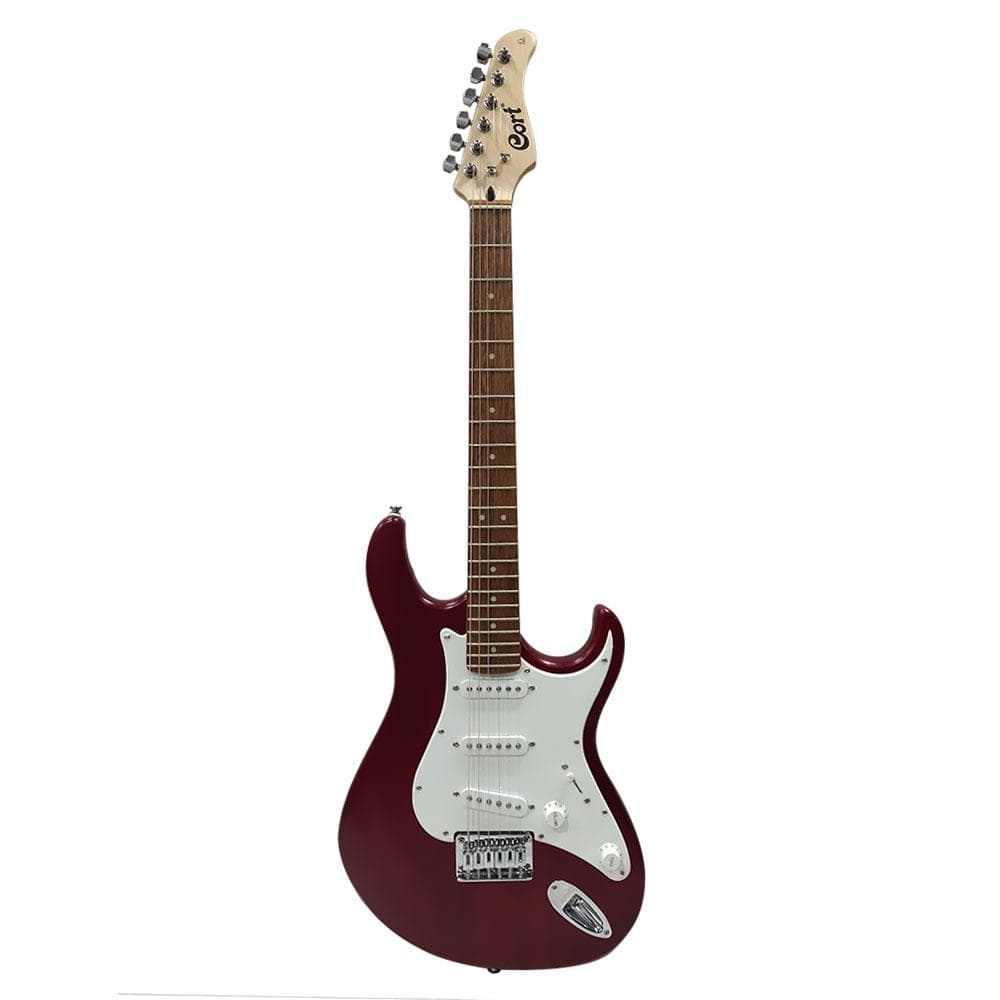 Cort Electric Guitars Open Pore Black Cherry / Single Cort G100 Vintage Strat Style 6 String Electric Guitar
