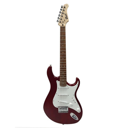 Cort Electric Guitars Open Pore Black Cherry / Single Cort G100 Vintage Strat Style 6 String Electric Guitar