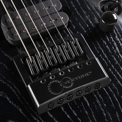 Cort Electric Guitars Open Pore Black Cort KX Series KX700 Evertune 6 String Electric Guitar 