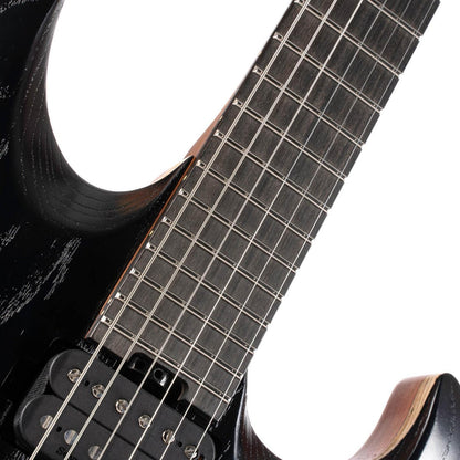 Cort Electric Guitars Open Pore Black Cort KX Series KX700 Evertune 6 String Electric Guitar 