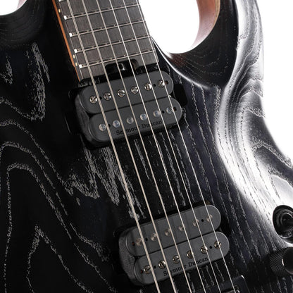 Cort Electric Guitars Open Pore Black Cort KX Series KX700 Evertune 6 String Electric Guitar 