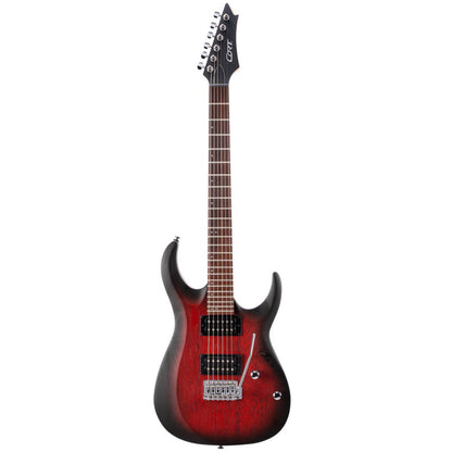 Cort Electric Guitars Open Pore Blackcherry Burst / Single Cort X100 6-String Electric Guitar