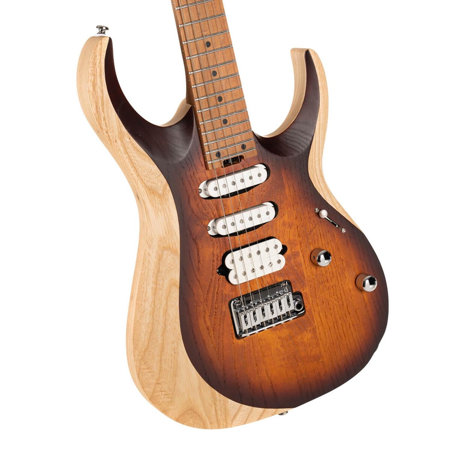 Cort Electric Guitars Open Pore Vintage Burst Cort X700 Triality 6 String Electric Guitar with Gigbag