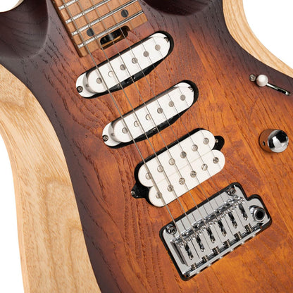 Cort Electric Guitars Open Pore Vintage Burst Cort X700 Triality 6 String Electric Guitar with Gigbag