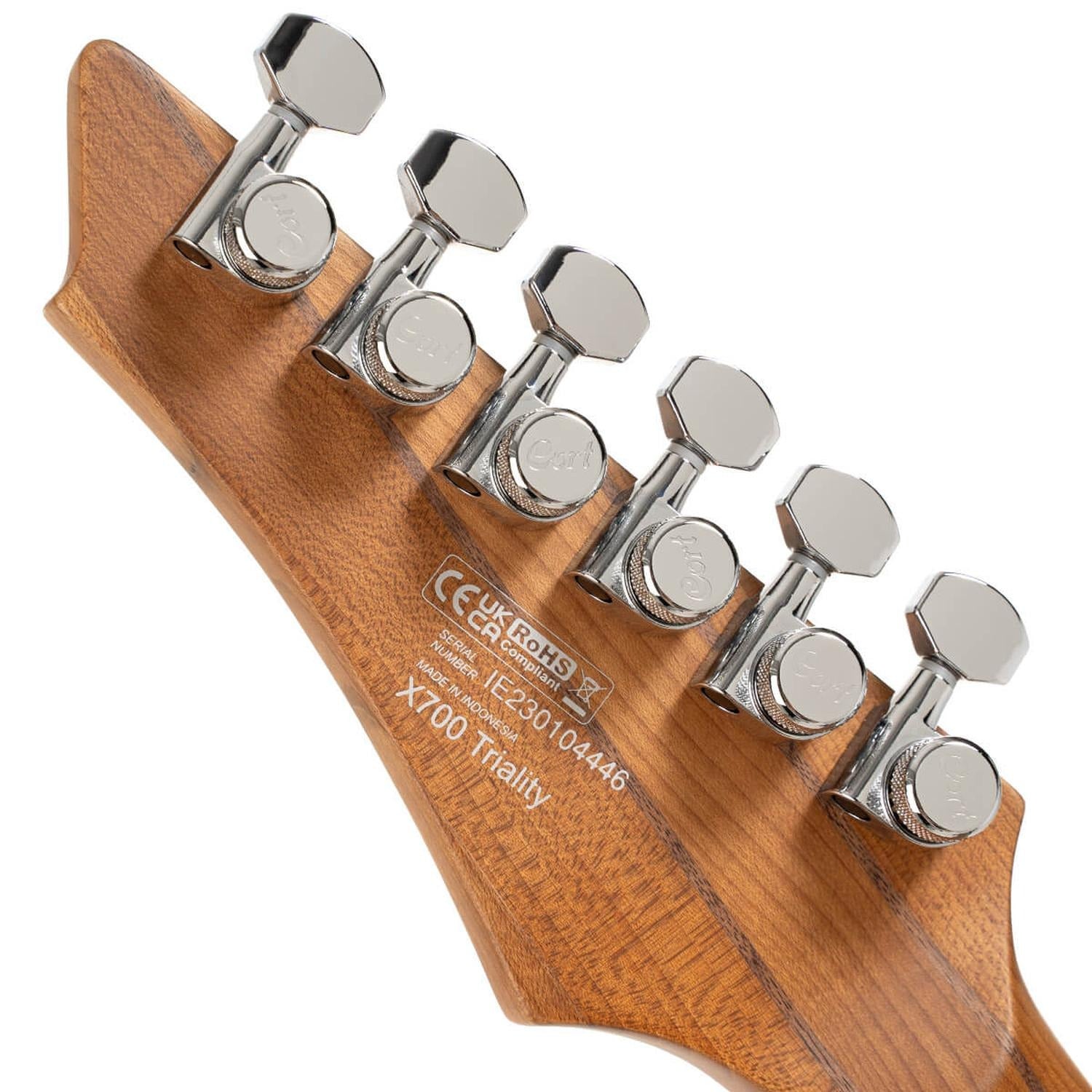 Cort Electric Guitars Open Pore Vintage Burst Cort X700 Triality 6 String Electric Guitar with Gigbag