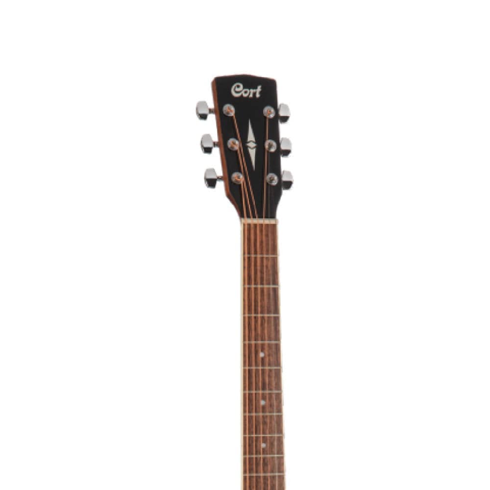 cort electro acoustic guitar bundles cort ad880ce cutaway electro acoustic guitar with gigbag, strap, polishing cloth, pick and ebook    #color_black
