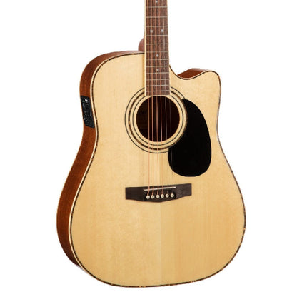 cort electro acoustic guitar bundles cort ad880ce cutaway electro acoustic guitar with gigbag, strap, polishing cloth, pick and ebook    