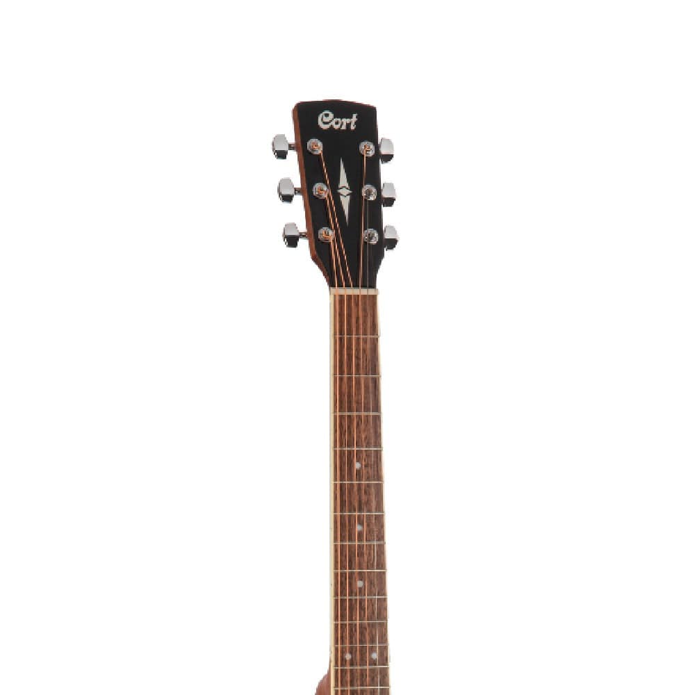cort electro acoustic guitar bundles cort ad880ce cutaway electro acoustic guitar with gigbag, strap, polishing cloth, pick and ebook    #color_natural